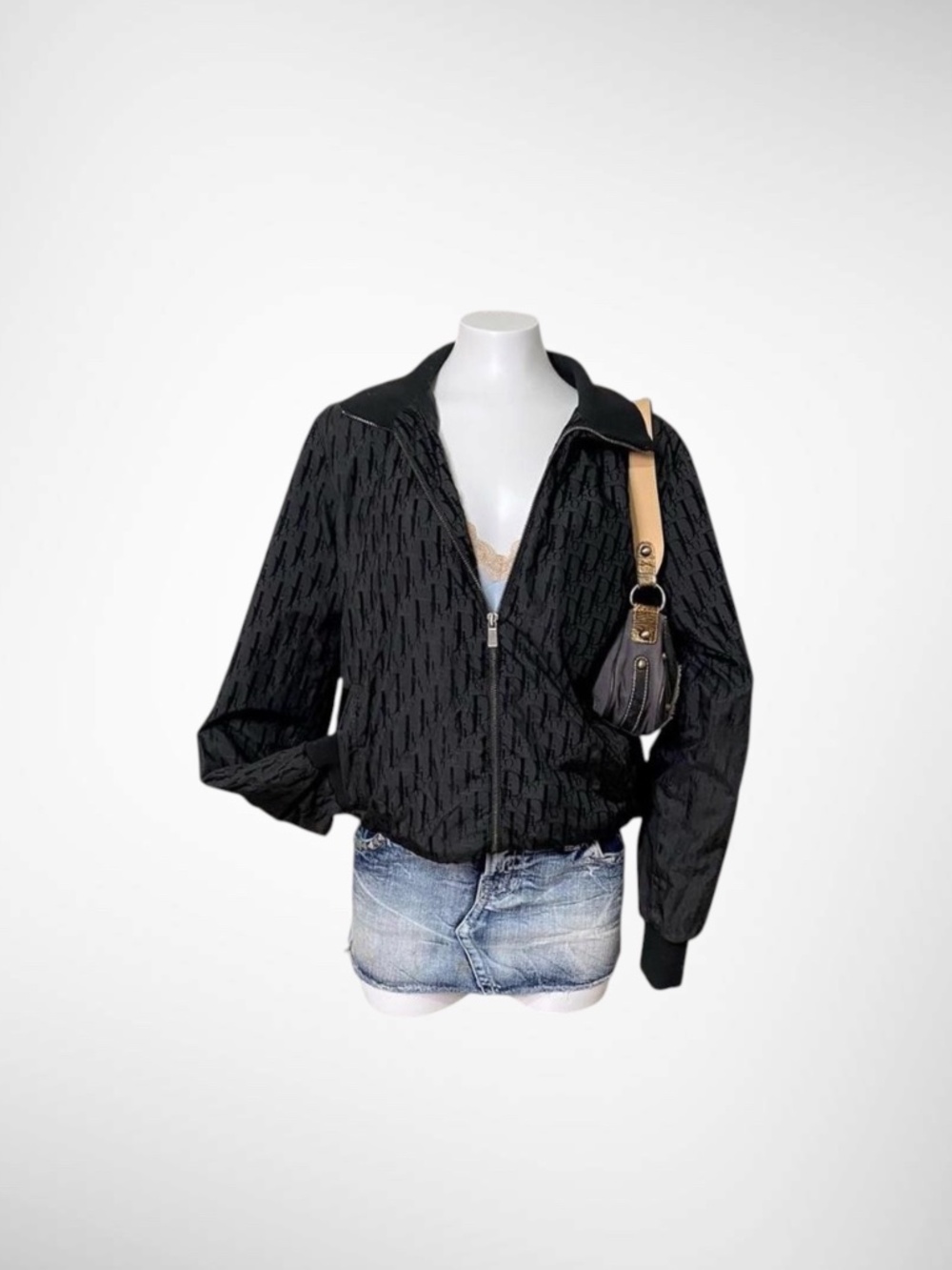 Christian Dior Oblique Monogram Bomber Jacket – Black Jacquard
